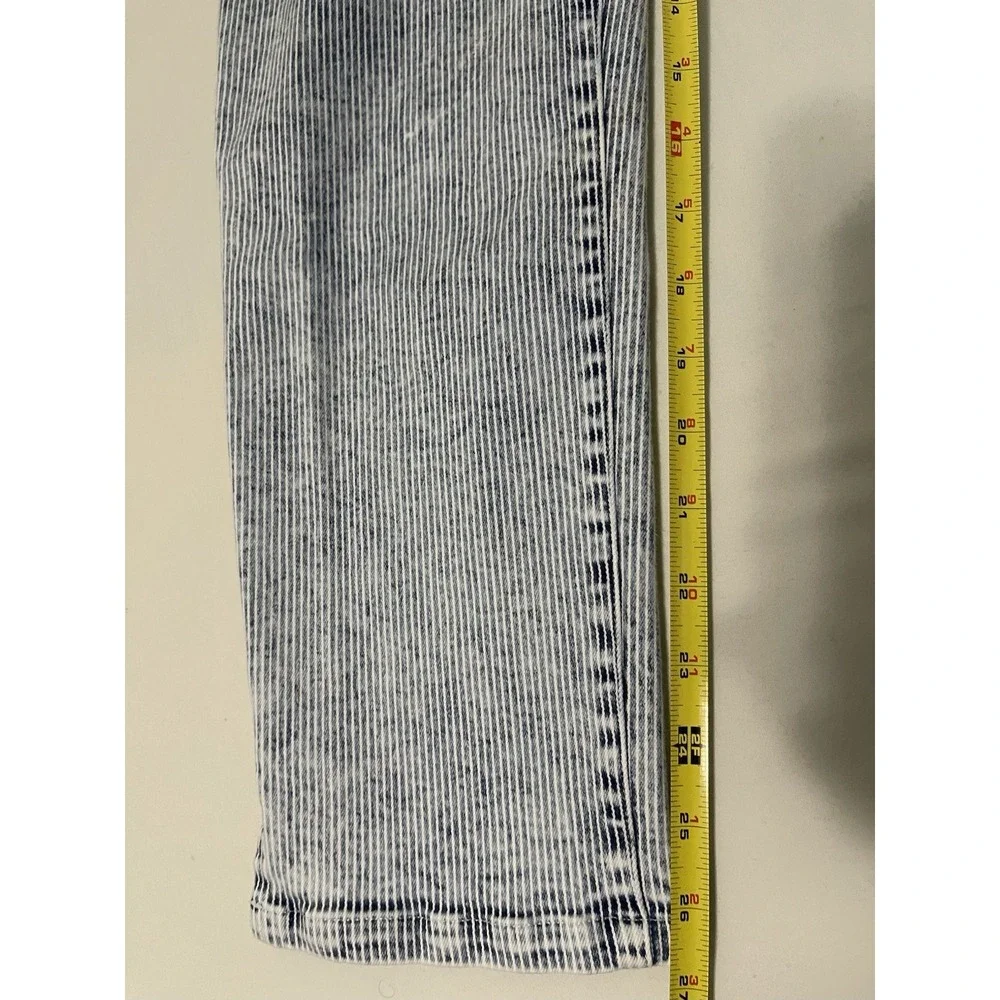 Sundance Womens Emberly Jeans Size 8‎ Railroad Striped High Rise Button Fly